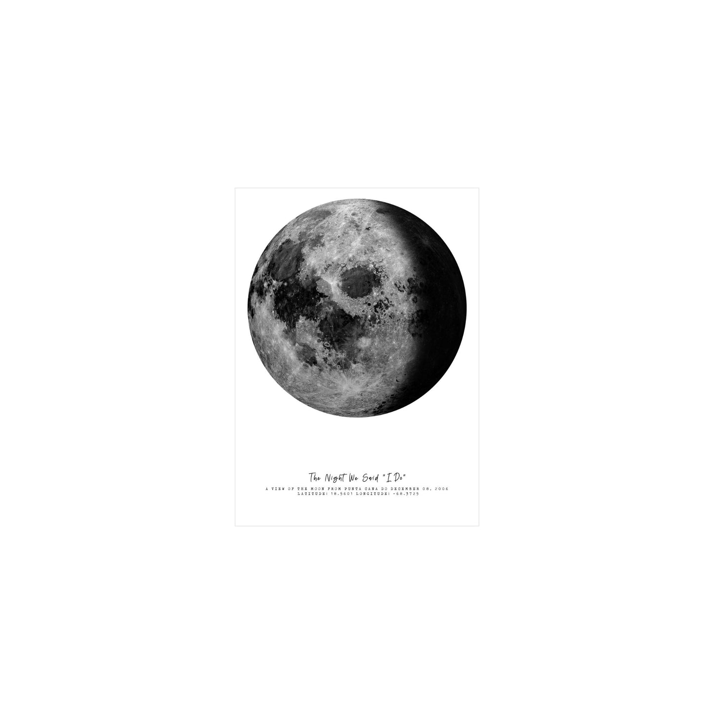 Personalized Moon Phase Print