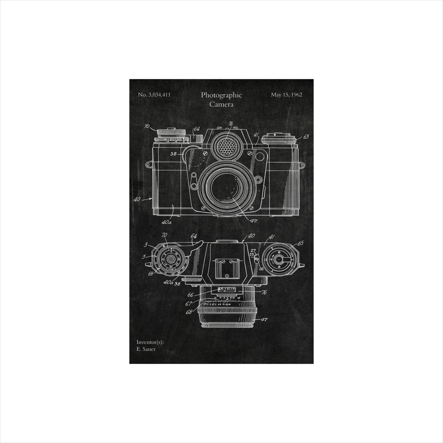 Camera Patent Art Print