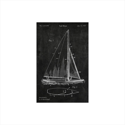 Sailboat Patent Art Print